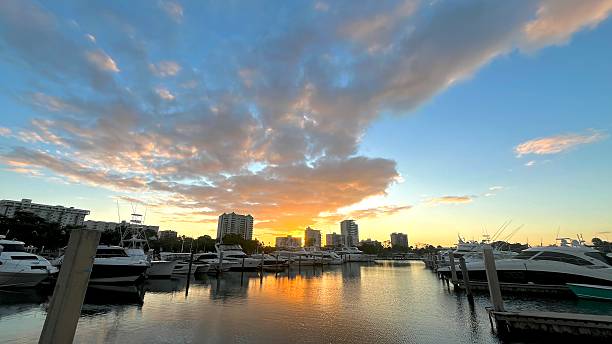 istock Sunrise Over Sarasota Bay Marina, Florida 2244950109