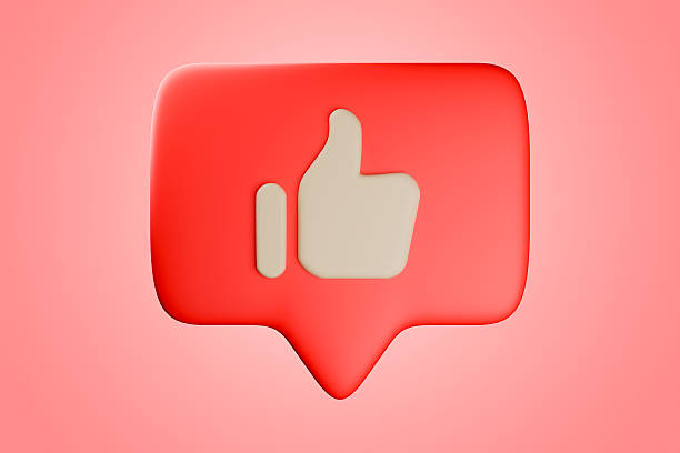 istock The object is a social media icon representing a like or approval 2244955138