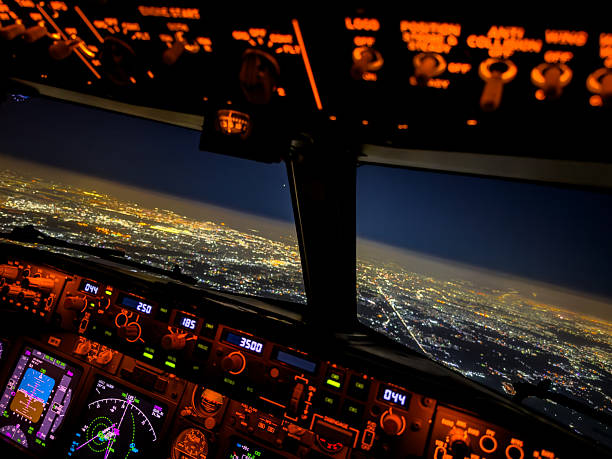 istock Dreamscape Flight – Glowing Airliner Cockpit Above a City at Night 2244956516