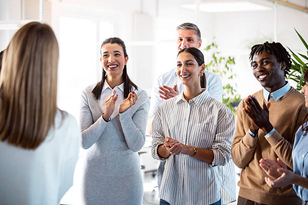 istock Business Team Celebrating Success in Office 2244958699