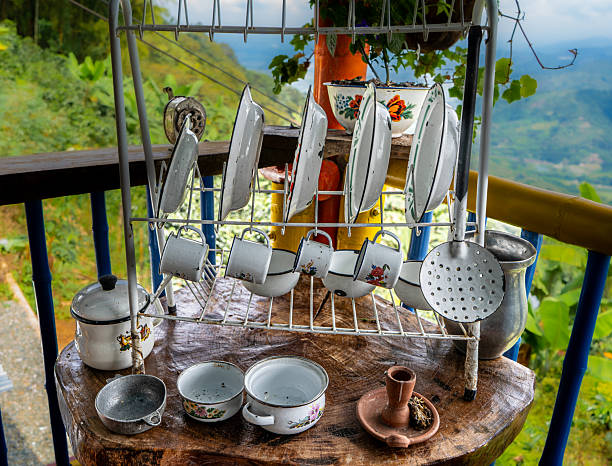 Antique farmhouse crockery