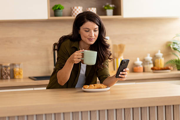 istock Relaxed morning at home with coffee and pastry 2244969784