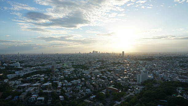 istock Cloudy day, Sunset at Nagoya, Aichi, Japan 2244971269
