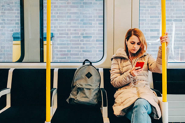 istock Solo female traveller using the underground. 2244972189