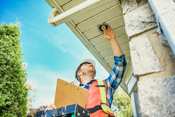 istock man with hard hat standing on steps inspecting house electricity light 2244973914