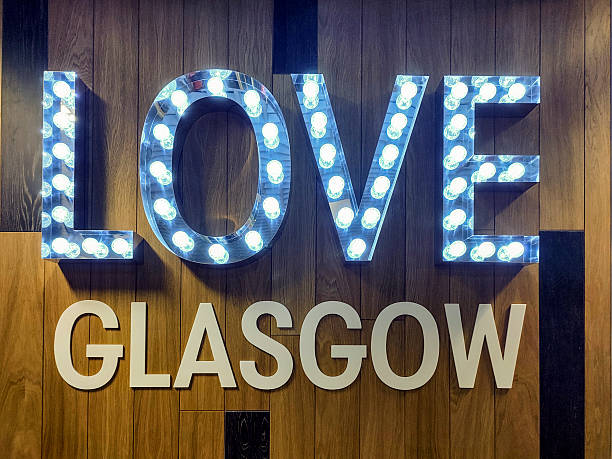 Love Glasgow sign  at glasgow scotland england UK