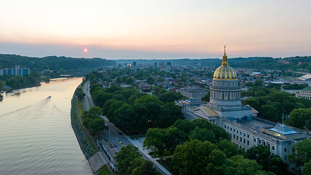 istock Sunset Over West Virginia State Capitol and Kanawha River 2244981575