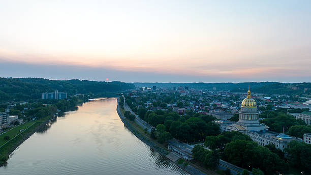 istock Sunset Over Kanawha River and State Capitol, Charleston 2244981739