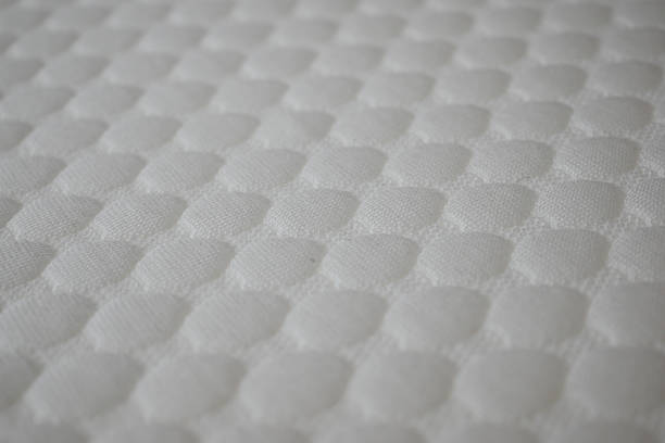 istock Textured surface of a soft mattress cover in closeup view 2244983380