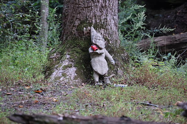 A Scandinavian Troll guarding a tree near the forest