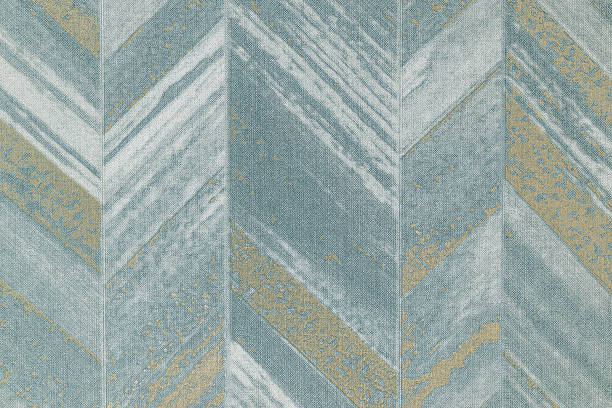 istock Teal Chevron Herringbone Wallcovering Texture with Brush Strokes and Subtle Gold 2244987871