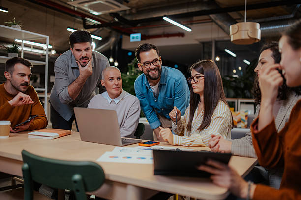 istock Business team collaborating in an office meeting 2244988581