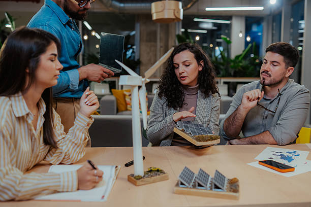 istock Business team planning future renewable energy solutions 2244988727