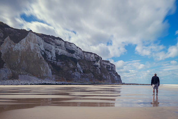 The famous cliff Cap Blanc Nez in Escalles (France)