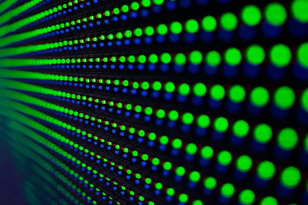 istock Green LED technology screen for advertising 2244996460