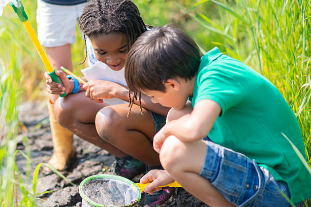 istock Children Explore Outdoor Science Day, Digging Soil and Collecting Samples Together 2244997937