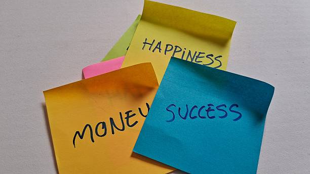 istock Life's Aspirations and Priorities on Colorful Sticky Notes 2245001224