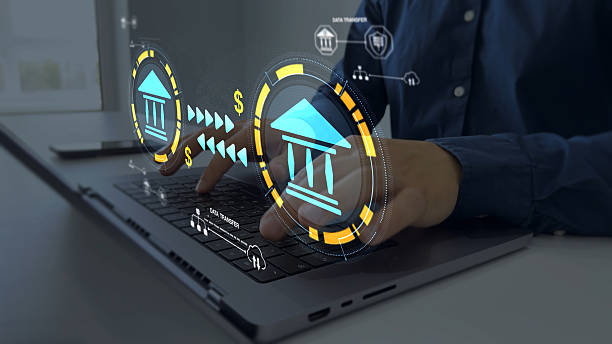 istock Secure bank transfers and financial transactions with data protection, encryption, and privacy for safe online and international payments. 2245003444
