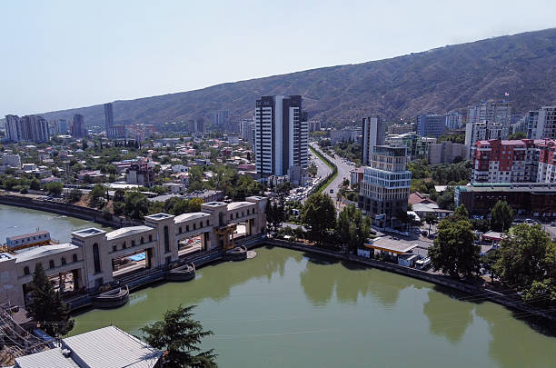 istock Ortachala HPP(Hydroelectric power Plant) on Kura River in Tbilisi 2245003627