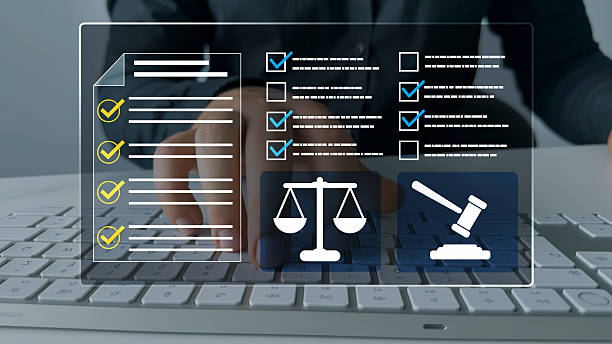 istock Regulations, law, standards and requirements.Law regulation and compliance rules on virtual screen.Quality assurance,guarantee, standards, certification and standardization. 2245004426