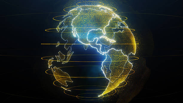 The Americas on earth hologram