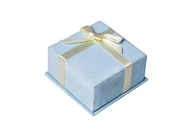istock Blue jewelry box isolated 2245017709