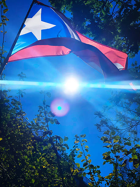 istock Puerto Rican flag waving in the wind 2245018520