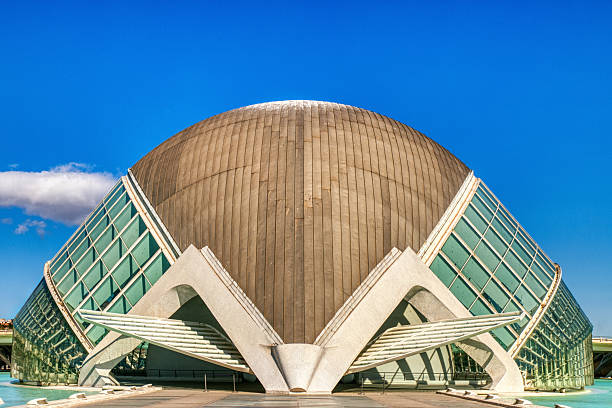 The City of Arts and Sciences of Valencia, Spain Designed by Santiago Calatrava and Felix Candela, the project began the first stages of construction in July 1996, and was inaugurated on 16 April 1998 with the opening of L'Hemisferic