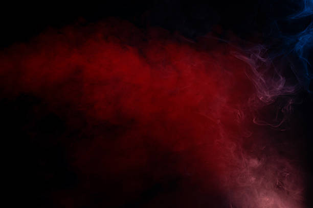 istock Orange and red steam on a black background. 2245026904