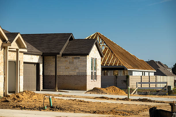 Construction in New Subdivision in Dallas Texas Suburbs Collin County