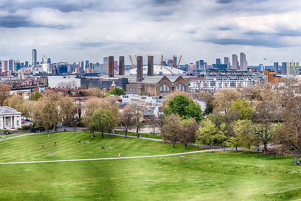 istock Panoramic view from the Royal Observatory in Greenwich, London, UK 2245040682