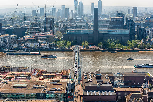 istock View of River Thames and Millennium Bridge,  London, England, UK 2245040708