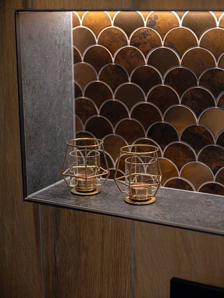 istock Metallic Tile Candleholder Detail 2245047449