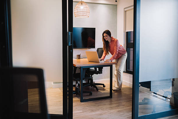 istock Businesswoman working on a laptop 2245048662