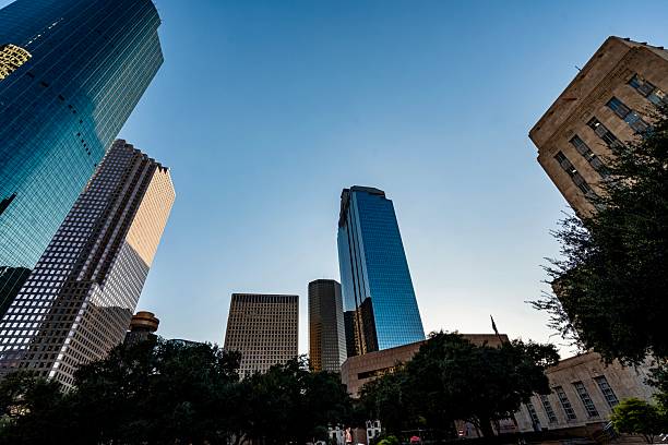 istock Downtown Houston Behind City Hall 2245050559