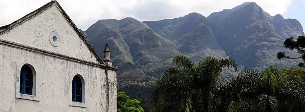 istock Old church with mountains in the background. 2245063681
