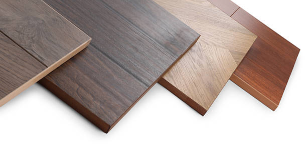istock Different samples of wooden flooring isolated on white 2245065559