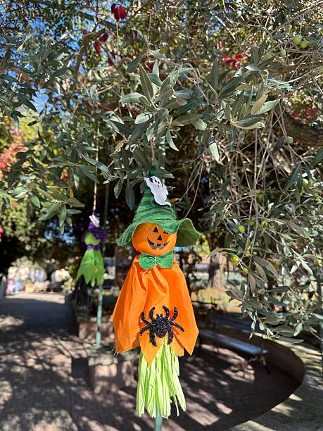 istock Halloween decoration hanging Jack O’ Lantern 2245065916