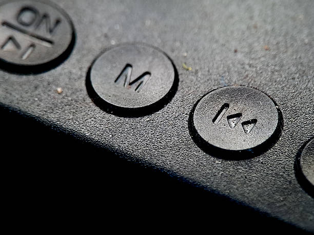 Car radio on/off button