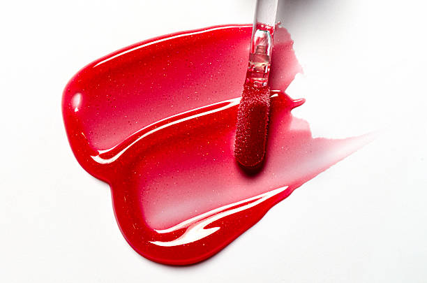 istock A sample of lip moisturizer on a white background. Oil or lip balm. 2245073094