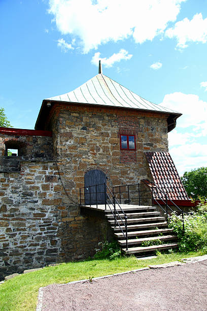 Trondheim, Norway–June 23rd, 2025:City view form Kristiansten Fortress, built in 1681–1685, this fortress overlooking the city of Trondheim, Norway