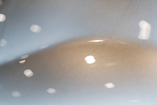istock Abstract Closeup of Light Reflection on Smooth Metallic Surface 2245082558