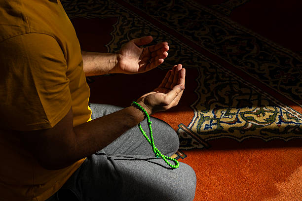 istock close up of Man praying in the mosque 2245090720