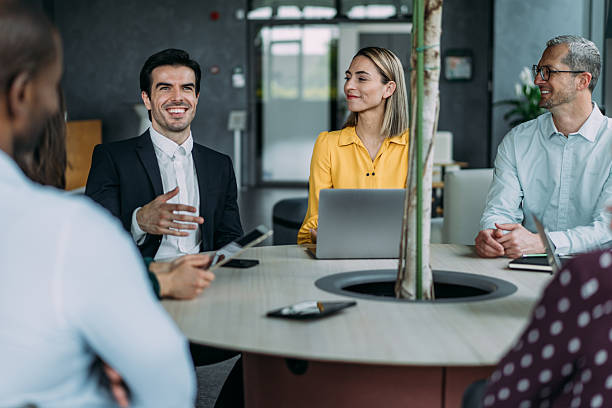 istock Business persons on meeting in the office. 2245093958