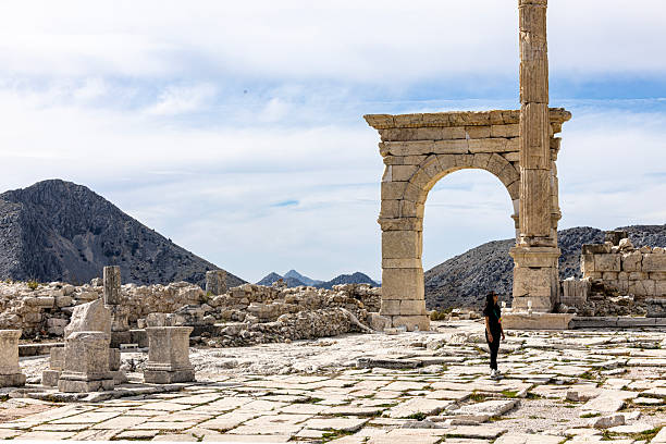 woman at the ancient city