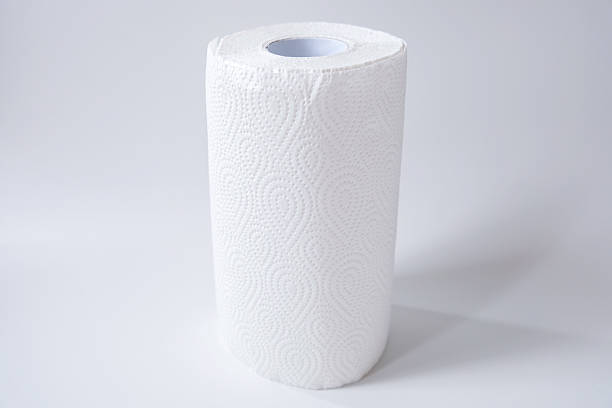 istock Roll of kitchen paper towel isolated on a white background 2245103173