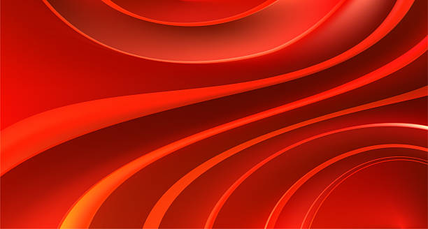 istock Red luxury silk bg. Premium wave fabric flow for cosmetics product design. 2245104690