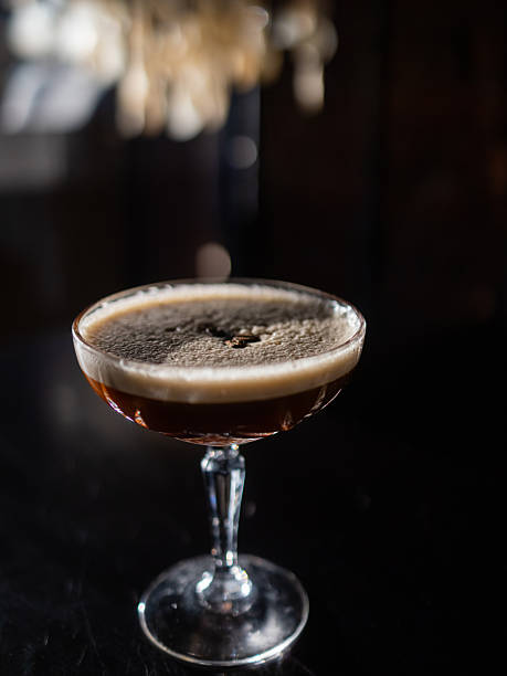istock Espresso Martini cocktails garnished with coffee beans. 2245106735