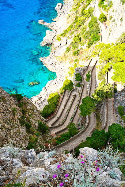 istock Capri, Anacapri, via Krupp, Italy 2245108477