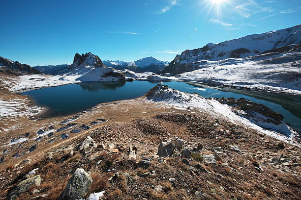 istock Backlit at the upper Roburent lake 2426m; Argentera 2245113623